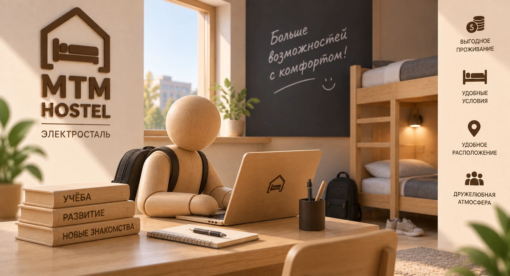 Хостел МТМ в Электростали для студентов и абитуриентов