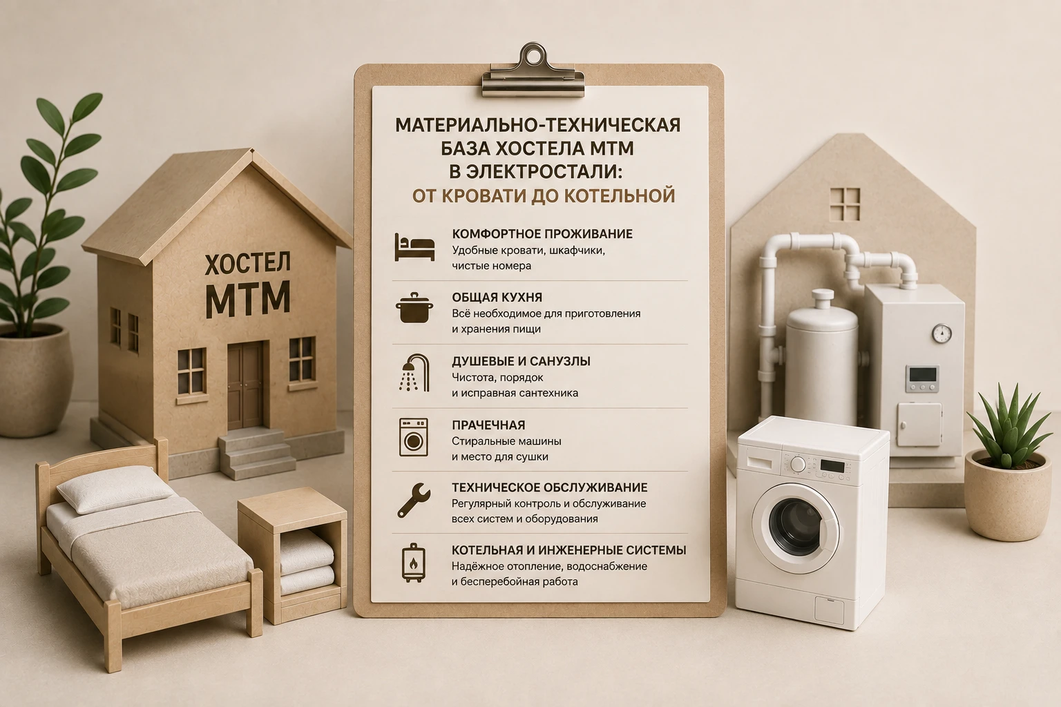 Материально-техническая база хостела МТМ Электросталь