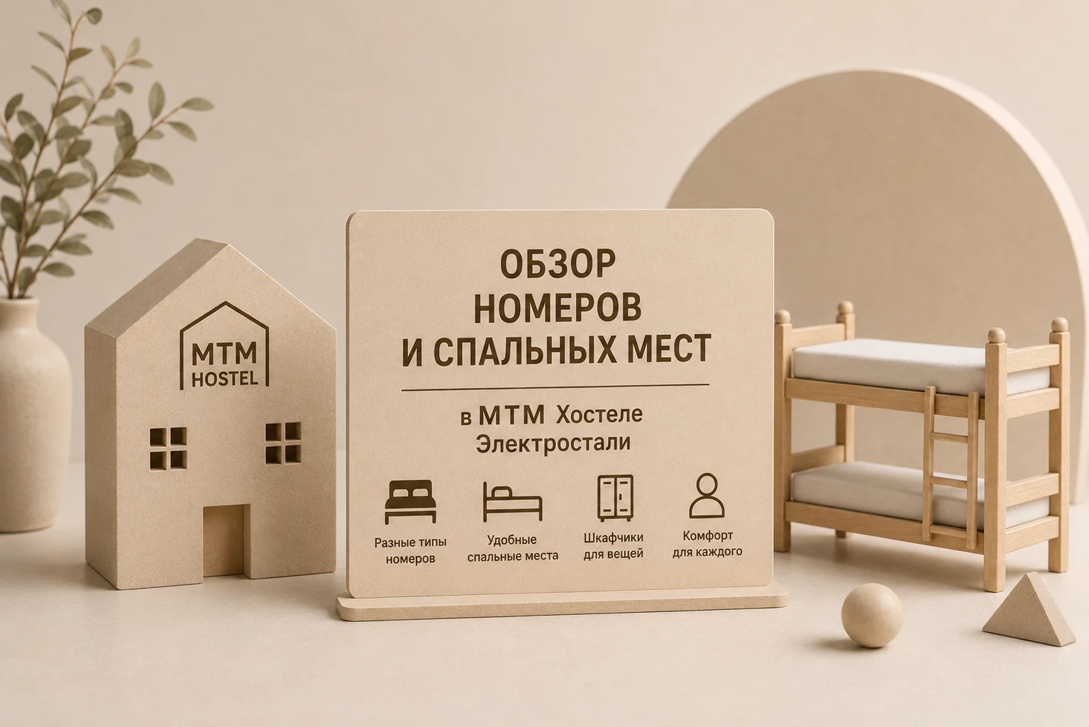 Обзор номеров и спальных мест в МТМ Хостеле Электростали